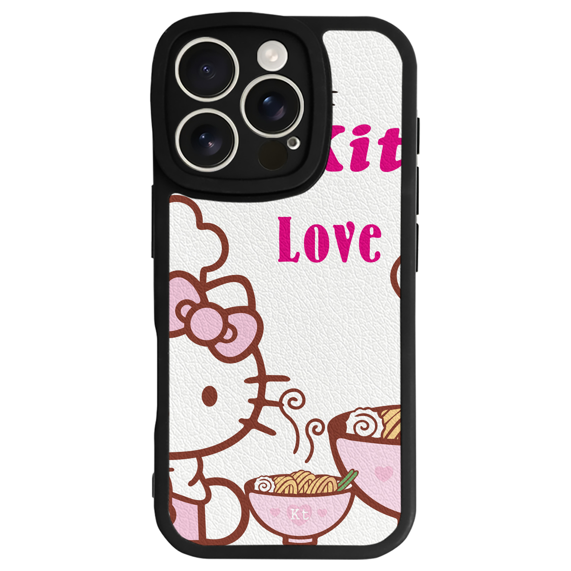 （画像用） Hello Kitty ハローキティ 【iPhone 16シリーズ対応】シリコンスマホケース（レザー調） 材質：シリコン